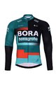 BONAVELO Tricou și pantaloni de iarnă de ciclism - BORA 2024 WINTER - roșu/alb/negru/verde