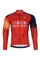 BONAVELO Tricou și pantaloni de iarnă de ciclism - INEOS 2023 WINTER - albastru/negru/roșu