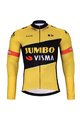 BONAVELO Tricou și pantaloni de iarnă de ciclism - JUMBO-VISMA 2023 WNT - negru/galben