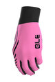 ALÉ Mănuși cu degete lungi de ciclism - SPIRAL DESIGN - roz/negru