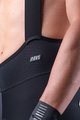 ALÉ Pantaloni scurți de ciclism cu bretele - R-EV1 AGONISTA PLUS - negru/alb