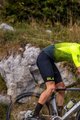 ALÉ Pantaloni scurți de ciclism cu bretele - R-EV1 AGONISTA PLUS - negru/galben