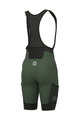 ALÉ Pantaloni scurți de ciclism cu bretele - OFF-ROAD GRAVEL STONES CARGO - verde