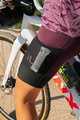 ALÉ Pantaloni scurți de ciclism cu bretele - OFF-ROAD GRAVEL STONES CARGO LADY - mov