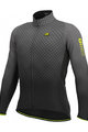 ALÉ Tricou de cilism pentru iarnă cu mânecă lungă - R-EV1 CLIMA PROTECTION 2.0 VELOCITY WIND G+ - gri/negru