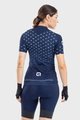 ALÉ Tricou de ciclism cu mânecă scurtă - PRR STARS LADY - albastru/alb