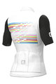 ALÉ Tricou de ciclism cu mânecă scurtă - PR-S LOGO LADY - alb