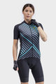 ALÉ Tricou de ciclism cu mânecă scurtă - PR-R FAST LADY - negru
