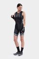ALÉ Pantaloni scurți de ciclism cu bretele -  SOLID RIDE LADY - negru