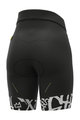 ALÉ Pantaloni scurți de ciclism fără bretele -  SOLID RIDE LADY - negru