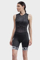 ALÉ Pantaloni scurți de ciclism fără bretele -  SOLID RIDE LADY - negru