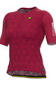 ALÉ Tricou de ciclism cu mânecă scurtă - R-EV1  VELOCITY LADY - bordo