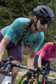 ALÉ Tricou de ciclism cu mânecă scurtă - PLAY PR-E - albastru/verde