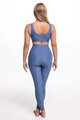 ATHLEEYA colanți - ESSENTIAL MATTE - albastru