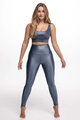 ATHLEEYA colanți - ESSENTIAL SHINE - albastru