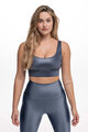 ATHLEEYA colanți - ESSENTIAL SHINE - albastru