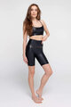 ATHLEEYA colanți - FASHION BIKER SHINE - negru