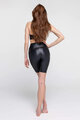 ATHLEEYA colanți - FASHION BIKER SHINE - negru