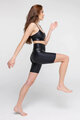 ATHLEEYA colanți - FASHION BIKER SHINE - negru