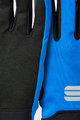 SPORTFUL Mănuși cu degete lungi de ciclism - KIDS SOFTSHELL - albastru/negru