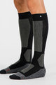 SPORTFUL Șosete sub genunchi de ciclism - WARM WOOL LONG - negru/gri
