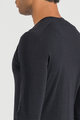 SPORTFUL Tricou de ciclism cu mânecă lungă - MERINO LS - negru