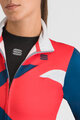 SPORTFUL Tricou de cilism pentru iarnă cu mânecă lungă - SQUADRA W - roșu/albastru