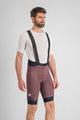 SPORTFUL Pantaloni scurți de ciclism cu bretele - SUPERGIARA - bordo
