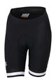SPORTFUL Pantaloni scurți de ciclism fără bretele - BODYFIT CLASSIC - negru/alb
