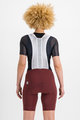 SPORTFUL Pantaloni scurți de ciclism cu bretele - BODYFIT - bordo