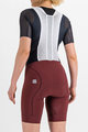 SPORTFUL Pantaloni scurți de ciclism cu bretele - BODYFIT - bordo