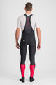SPORTFUL Pantaloni de ciclism lungi cu bretele - CLASSIC - negru/roșu