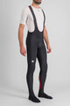 SPORTFUL Pantaloni de ciclism lungi cu bretele - CLASSIC - negru/roșu
