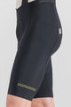 SPORTFUL Pantaloni scurți de ciclism cu bretele - BODYFIT CLASSIC - negru/auriu