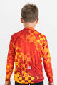 SPORTFUL Tricou de cilism pentru iarnă cu mânecă lungă - KID THERMAL - roșu/galben
