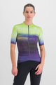 SPORTFUL Tricou de ciclism cu mânecă scurtă - FLOW SUPERGIARA - verde deschis/mov