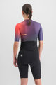 SPORTFUL Salopetă de ciclism - BOMBER - mov/negru