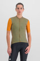 SPORTFUL Tricou de ciclism cu mânecă scurtă - CHECKMATE - maro/galben
