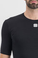 SPORTFUL Tricou de ciclism cu mânecă scurtă - MERINO LAYER - negru
