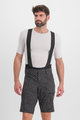SPORTFUL Pantaloni scurți de ciclism fără bretele - SKY RIDER GIARA - negru