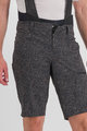 SPORTFUL Pantaloni scurți de ciclism fără bretele - SKY RIDER GIARA - negru