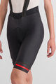 SPORTFUL Pantaloni scurți de ciclism cu bretele - FIANDRE W - negru
