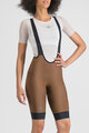 SPORTFUL Pantaloni scurți de ciclism cu bretele - GIARA 2 W - maro