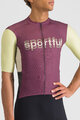 SPORTFUL Tricou de ciclism cu mânecă scurtă - SUPERGIARA LOGO - bordo/galben