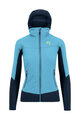KARPOS Jachetă rezistentă la vânt de ciclism - LAVAREDO W - albastru deschis/albastru