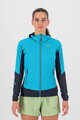 KARPOS Jachetă rezistentă la vânt de ciclism - LAVAREDO W - albastru deschis/albastru