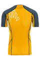 KARPOS Tricou de ciclism cu mânecă scurtă - LAVAREDO - galben/negru