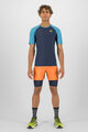 KARPOS Tricou de ciclism cu mânecă scurtă - LAVAREDO - negru/albastru