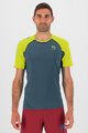 KARPOS Tricou de ciclism cu mânecă scurtă - LAVAREDO - verde/galben