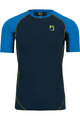 KARPOS Tricou de ciclism cu mânecă scurtă - LAVAREDO - negru/albastru